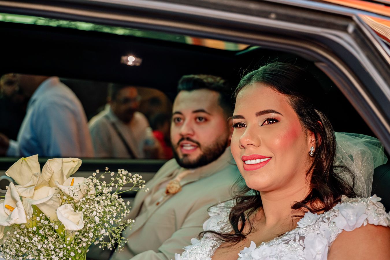 Noiva durante casamento
